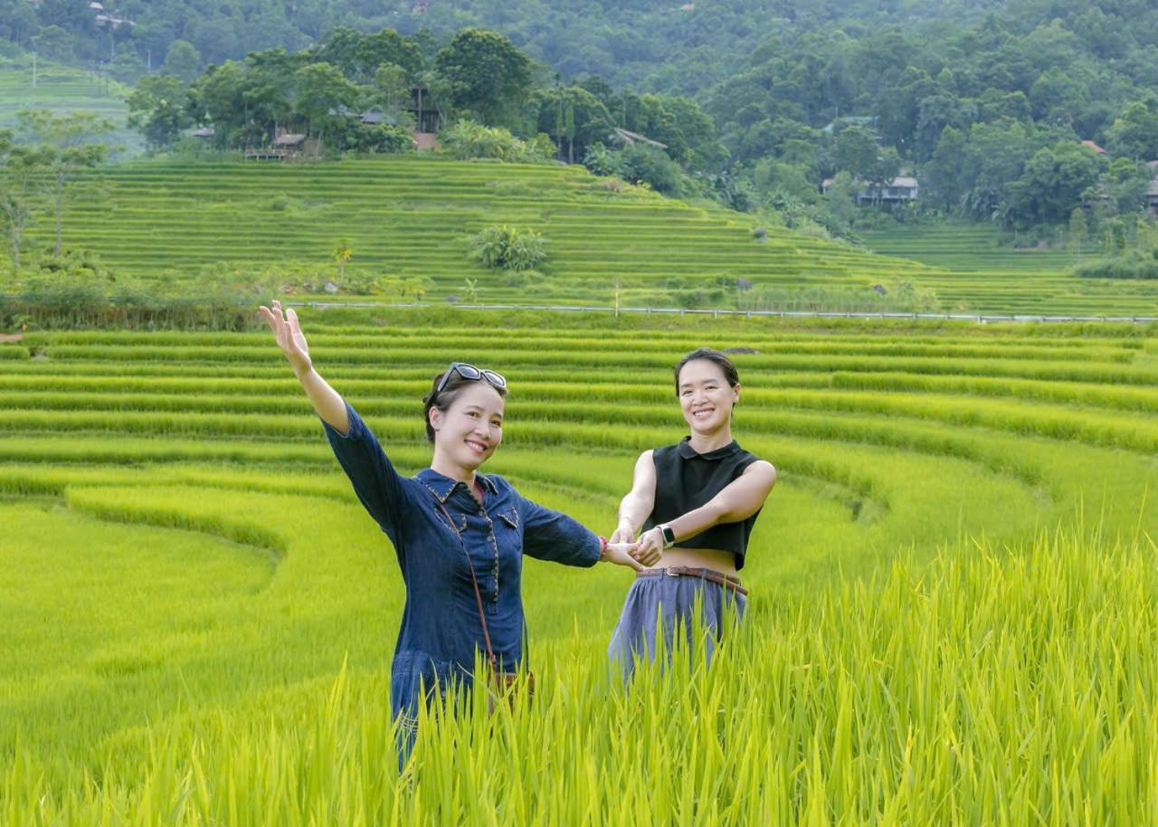 Willa Puluong Bamboo Huong Ba Thuoc Zewnętrze zdjęcie